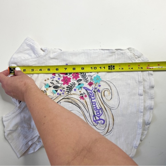 Jumping Beans Disney Size 4 Girls Princess Rapunzel T-Shirt Cream Short Sleeve - Picture 6 of 7